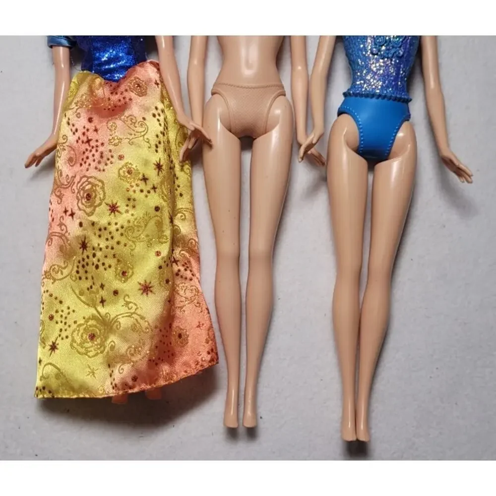 Lot 5 Mattel Disney Dolls & Mermaid Tails Snow White Cinderella Ariel Arista